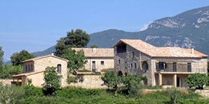  This holiday Loft is on the ground floor. at the back of a beautifully restored Catalonian farmhouse or Masia.